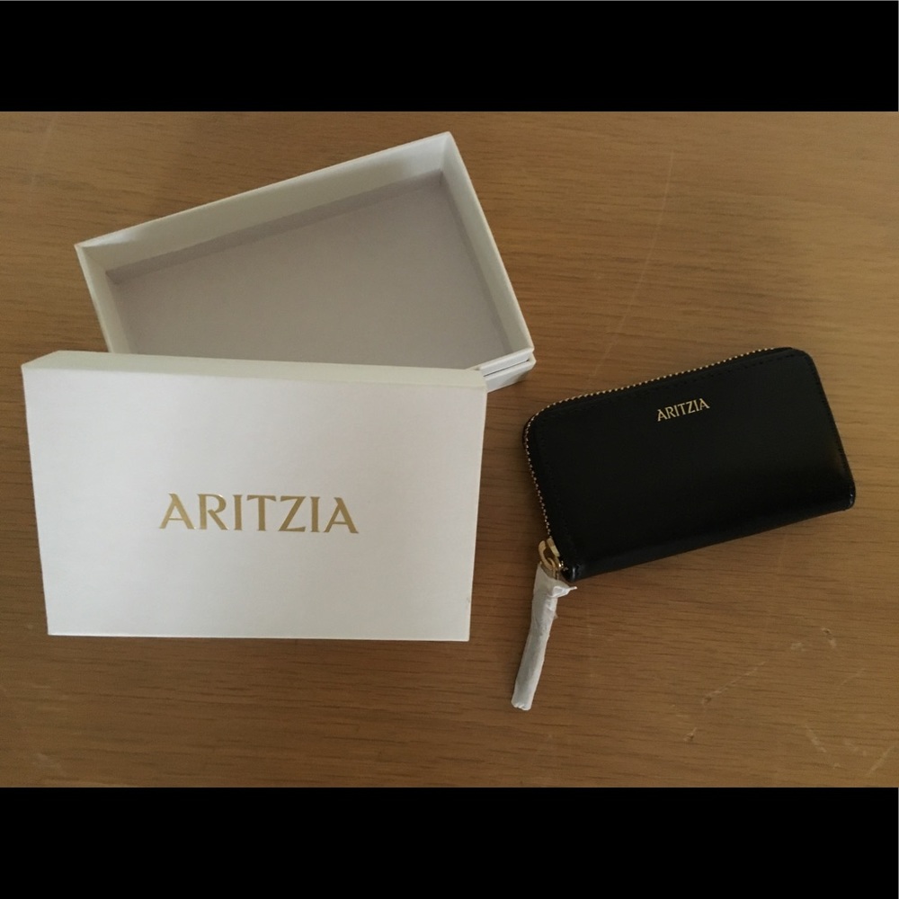 Aritzia Black Leather Wallet